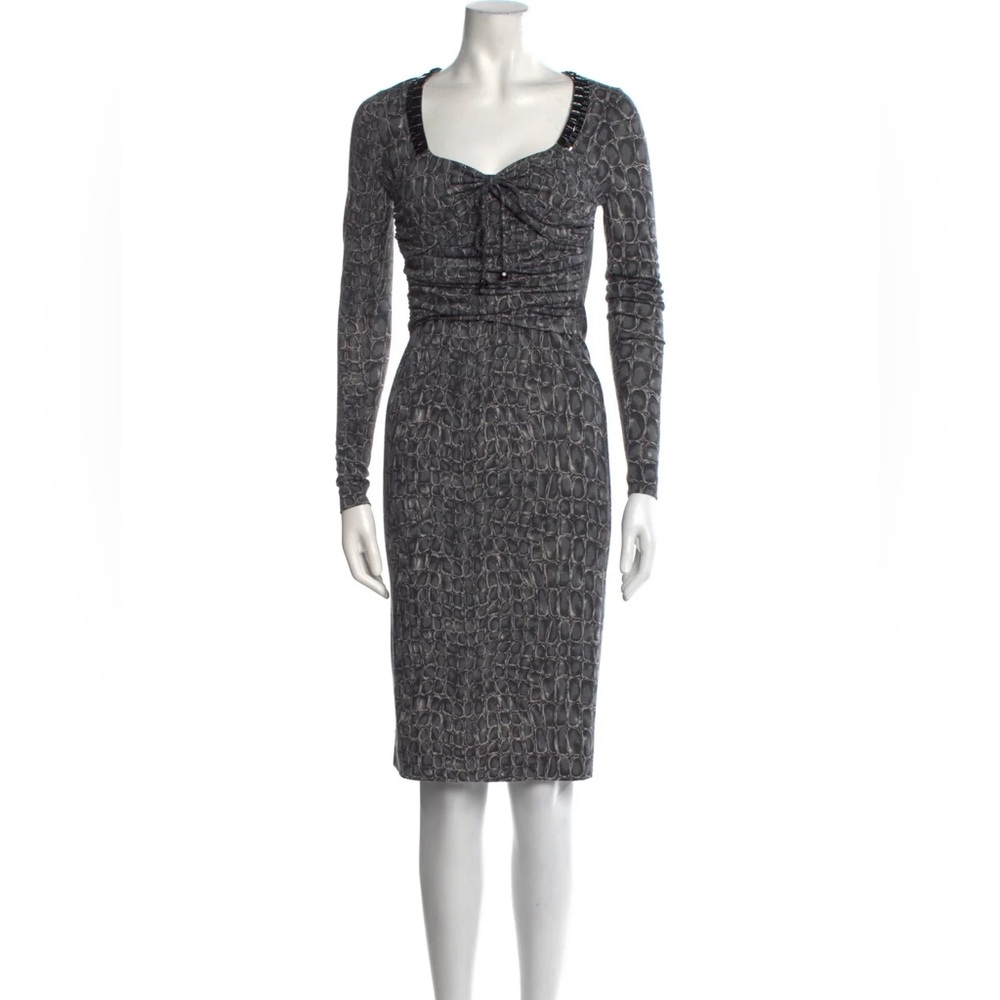 BLUMARINE midi sheath dress